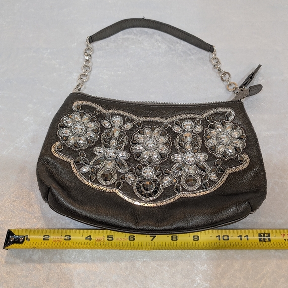Brighton jeweled shoulder bag, Pewter - Picture 2 of 3